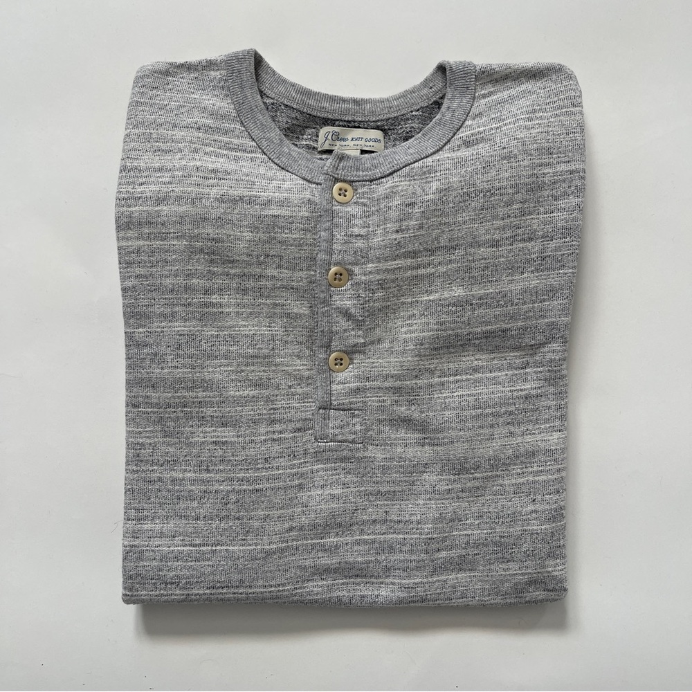 J. Crew Heather Gray Long Sleeve Henley